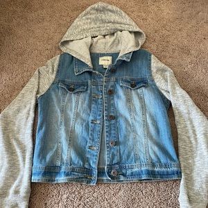 Jean jacket sweatshirt